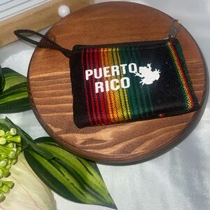 Puerto Rico Striped Coin Purse